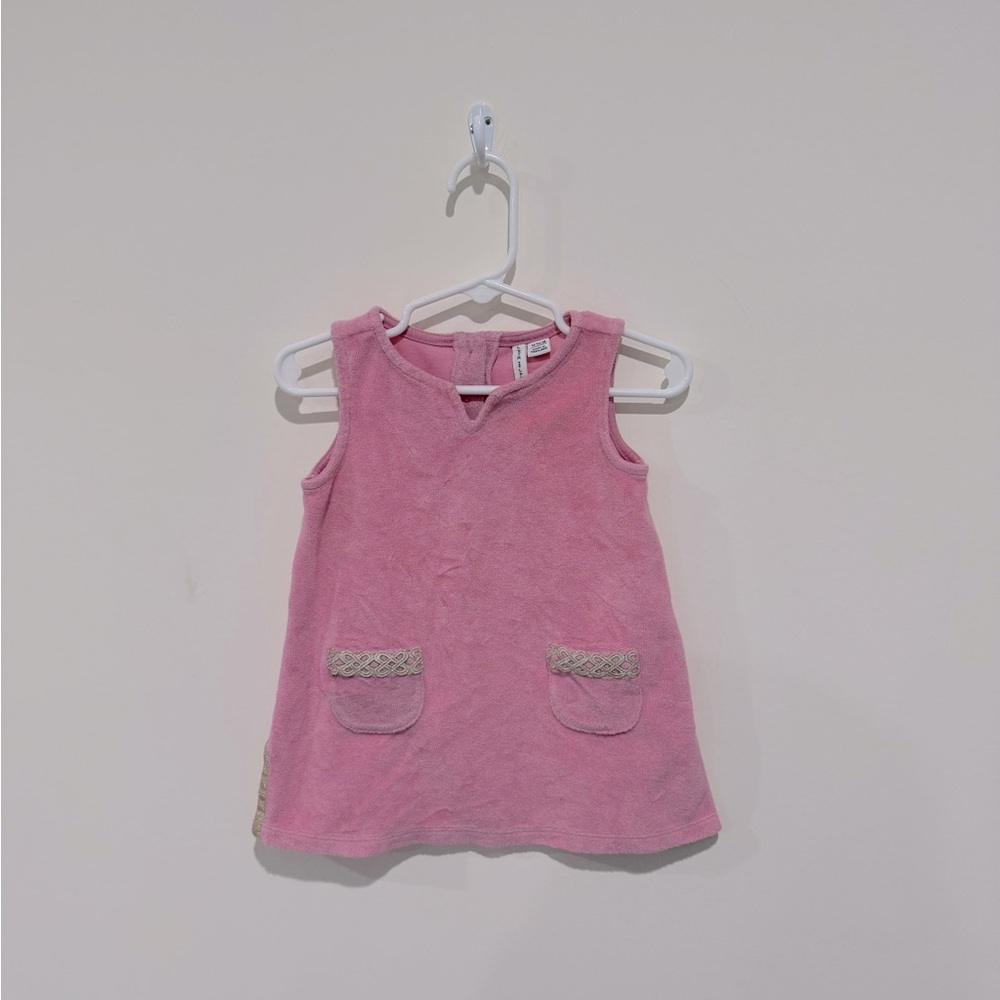 • Janie and Jack • Girls Terrycloth Swim Cover up dress
- Pink 12 to 18 Months
